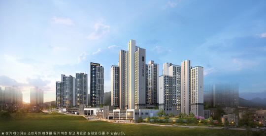 포스코이앤씨가 부산 사하구에 분양하는 '더샵 당리센트리체' 투시도. [포스코이앤씨 제공]